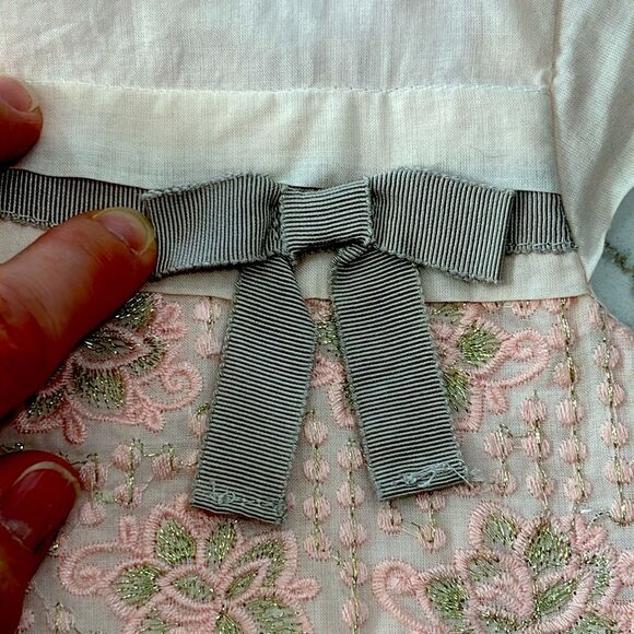 Catherine Malandrino | Baby Girls Peach Orange Formal Sleeveless Dress 2T - Picture 3 of 9